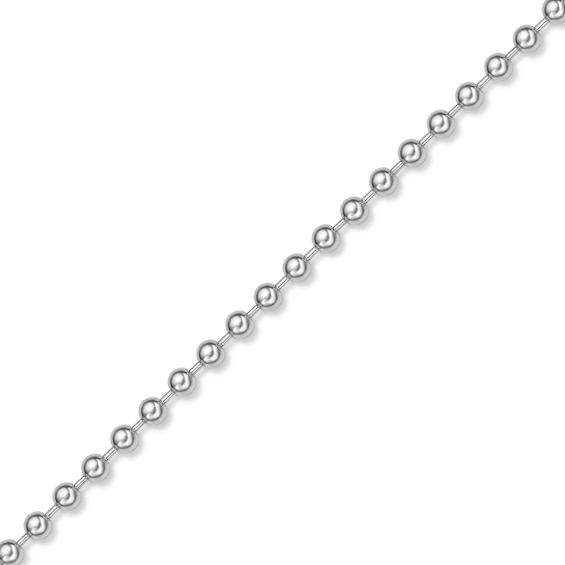 Men's 6.0mm Bead Chain Necklace in Solid Stainless Steel - 30"