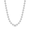 Thumbnail Image 1 of Men's 8.0mm Bead Chain Necklace in Solid Stainless Steel  - 22"