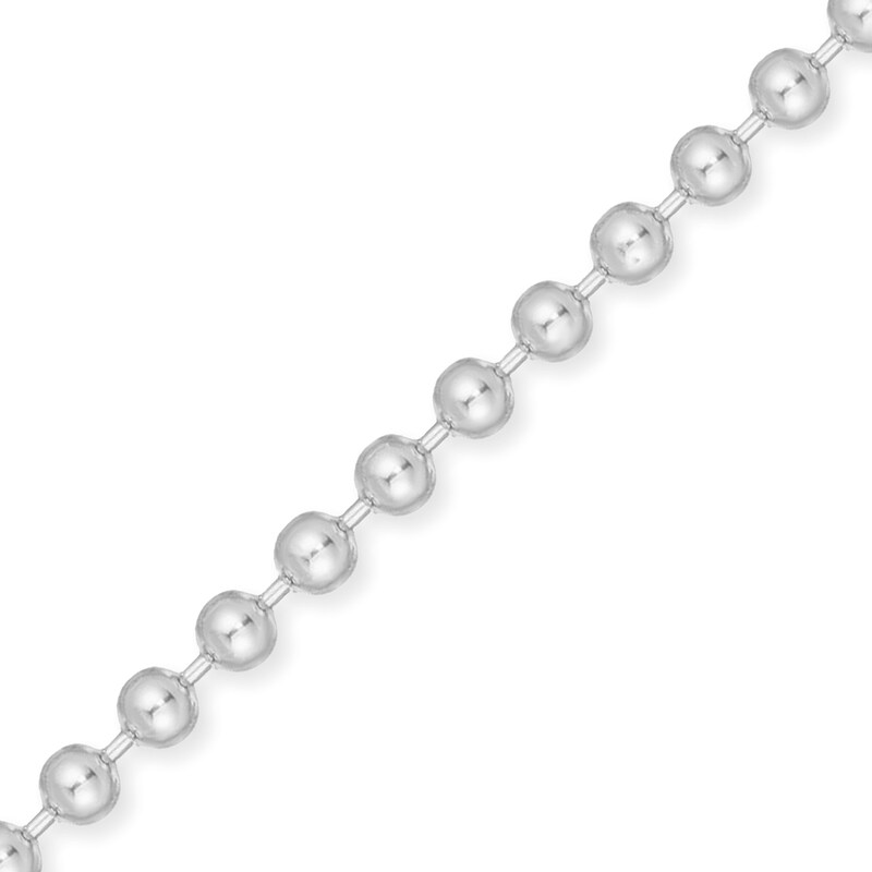 Main Image 3 of Men's 8.0mm Bead Chain Necklace in Solid Stainless Steel  - 22"