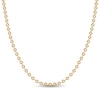 Thumbnail Image 1 of Men's 6.0mm Bead Gold-Tone Chain Necklace in Solid Stainless Steel  with Yellow Ion-Plate - 20"