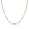 Thumbnail Image 1 of Men's 6.0mm Bead Gold-Tone Chain Necklace in Solid Stainless Steel  with Yellow Ion-Plate - 30"