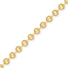 Thumbnail Image 3 of Men's 8.0mm Bead Gold-Tone Chain Necklace in Solid Stainless Steel  with Yellow Ion-Plate - 20"