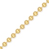 Thumbnail Image 2 of Men's 8.0mm Bead Gold-Tone Chain Necklace in Solid Stainless Steel  with Yellow Ion-Plate - 20"