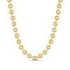 Thumbnail Image 1 of Men's 8.0mm Bead Gold-Tone Chain Necklace in Solid Stainless Steel  with Yellow Ion-Plate - 24"