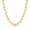 Thumbnail Image 1 of Men's 10.0mm Bead Gold-Tone Chain Necklace in Solid Stainless Steel  with Yellow Ion-Plate - 20"