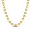 Thumbnail Image 1 of Men's 10.0mm Bead Gold-Tone Chain Necklace in Solid Stainless Steel  with Yellow Ion-Plate - 22"