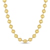 Thumbnail Image 1 of Men's 10.0mm Bead Gold-Tone Chain Necklace in Solid Stainless Steel  with Yellow Ion-Plate - 24"
