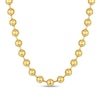 Thumbnail Image 0 of Men's 10.0mm Bead Gold-Tone Chain Necklace in Solid Stainless Steel  with Yellow Ion-Plate - 24"