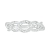 Thumbnail Image 2 of 1/5 CT. T.W. Diamond Curb Chain Ring in Sterling Silver
