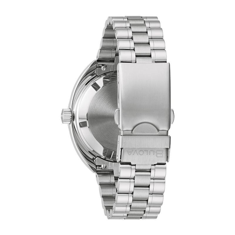 Main Image 3 of Men's Bulova Oceanographer Red Accent Automatic Watch with Blue Dial (Model: 96B405)
