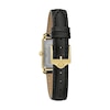 Thumbnail Image 2 of Ladies' Bulova Sutton Diamond Accent Gold-Tone Black Strap Watch with Rectangular Mother-of-Pearl Dial (Model: 97P166)