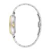 Thumbnail Image 2 of Men's Bulova Sutton Two-Tone Watch with Rectangular White Dial and Skeleton Heart (Model: 98A308)