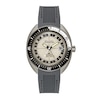 Thumbnail Image 1 of Men's Bulova Oceanographer Grey IP Black Strap Automatic Watch with Luminescent White Dial (Model: 98B407)