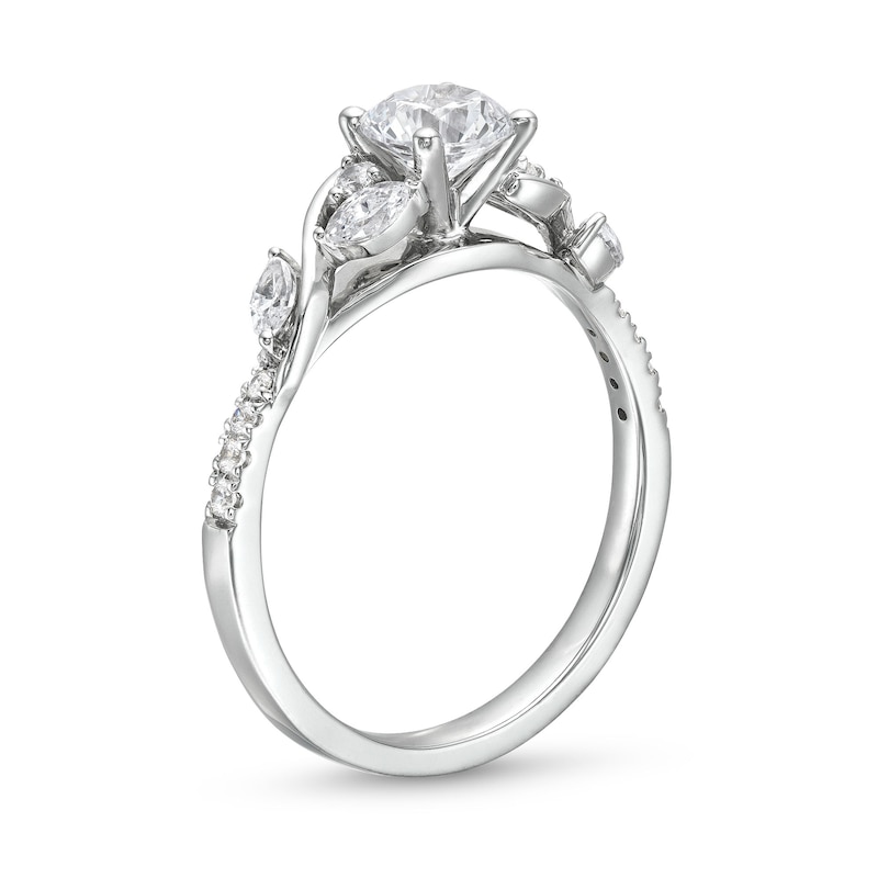 Main Image 3 of 7/8 CT. T.W. Diamond Vine Cascading Engagement Ring in 14K White Gold (I/I2)