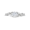 Thumbnail Image 4 of 7/8 CT. T.W. Diamond Vine Cascading Engagement Ring in 14K White Gold (I/I2)