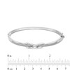 Thumbnail Image 2 of 1/5 CT. T.W. Diamond Infinity Overlay Bangle in Sterling Silver