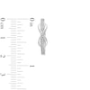 Thumbnail Image 3 of 1/5 CT. T.W. Diamond Infinity Overlay Hoop Earrings in Sterling Silver