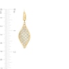 Thumbnail Image 3 of Oro Diamante™ Open Lattice Teardrop Earrings in 14K Two-Tone Gold