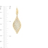 Thumbnail Image 2 of Oro Diamante™ Open Lattice Teardrop Earrings in 14K Two-Tone Gold