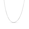 Thumbnail Image 0 of 0.7mm Box Chain Necklace in Solid 14K White Gold - 16"