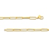 Thumbnail Image 3 of 5.6mm Paper Clip Chain Necklace in Hollow 14K Gold - 20"