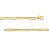Thumbnail Image 3 of 3.8mm Paper Clip Chain Necklace in Hollow 14K Gold - 18"