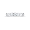 Thumbnail Image 4 of 1 CT. T.W. Certified Lab-Grown Diamond Five Stone Band in 10K White Gold (F/SI2)