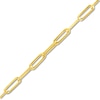 Thumbnail Image 0 of 3.8mm Paper Clip Chain Bracelet in Hollow 14K Gold - 7.5"