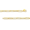 Thumbnail Image 2 of 3.8mm Paper Clip Chain Bracelet in Hollow 14K Gold - 7.5"