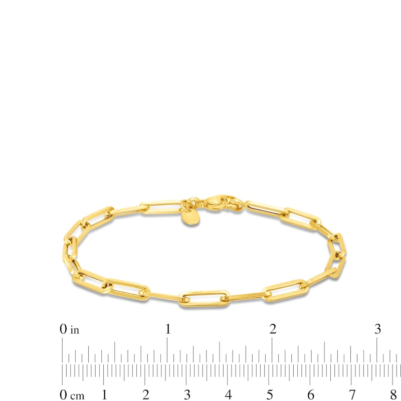 14K Gold Charm Bracelet With Rope Twist 5/8 Wide 