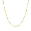 Thumbnail Image 1 of 2.0mm Paper Clip Chain Necklace in Solid 14K Gold - 20"