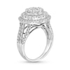 Thumbnail Image 3 of 2 CT. T.W. Multi-Diamond Triple Row Split Shank Ring in 10K White Gold