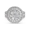 Thumbnail Image 4 of 2 CT. T.W. Multi-Diamond Triple Row Split Shank Ring in 10K White Gold