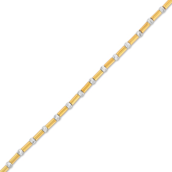 Oro Diamanteâ¢ Beaded Strand Bracelet in 14K Two-Tone Gold - 8.0"