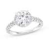 Thumbnail Image 1 of 2 CT. T.W. Certified Lab-Grown Diamond Frame Engagement Ring in 14K White Gold (F/SI2)