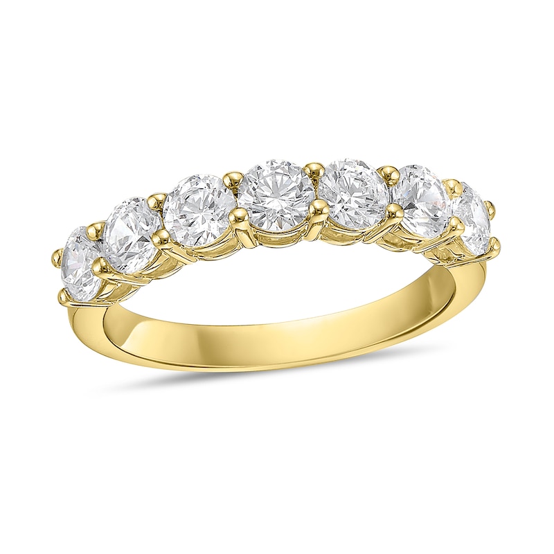 Main Image 1 of 1-1/4 CT. T.W. Diamond Seven Stone Band in 10K Gold (I/I2)