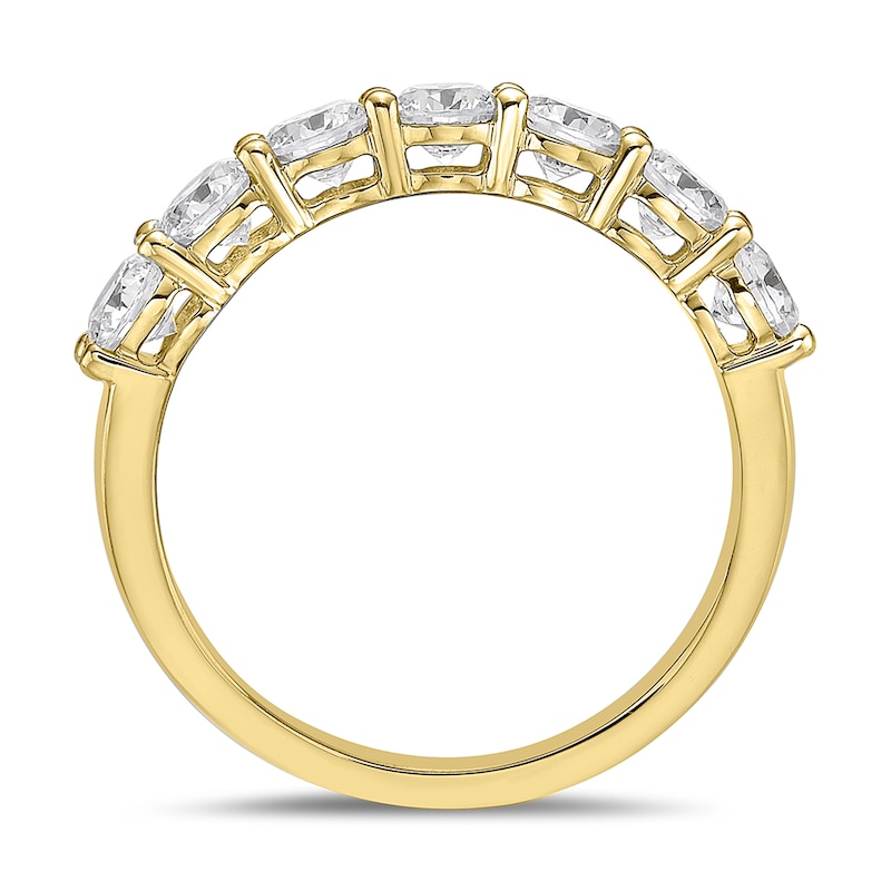Main Image 3 of 1-1/4 CT. T.W. Diamond Seven Stone Band in 10K Gold (I/I2)