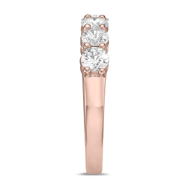 Main Image 2 of 1-1/4 CT. T.W. Diamond Seven Stone Band in 10K Rose Gold (I/I2)