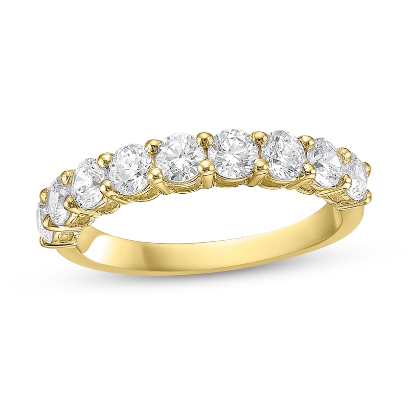 Main Image 1 of 1-1/4 CT. T.W. Diamond Nine Stone Band in 10K Gold (I/I2)