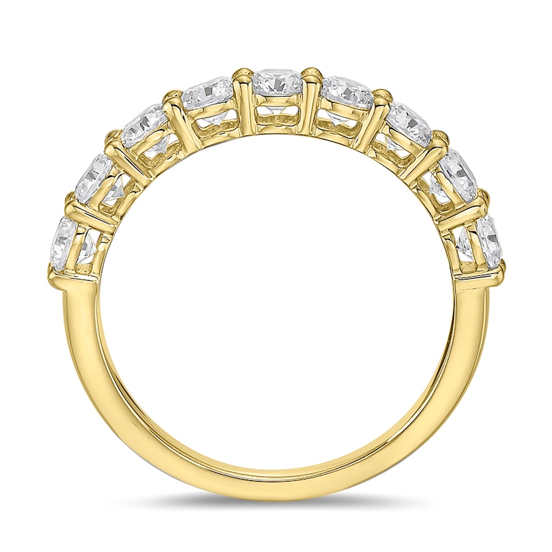 Main Image 3 of 1-1/4 CT. T.W. Diamond Nine Stone Band in 10K Gold (I/I2)