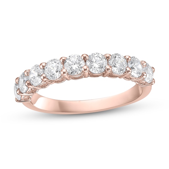 1-1/4 CT. T.w. Diamond Nine Stone Band in 10K Rose Gold (I/I2)