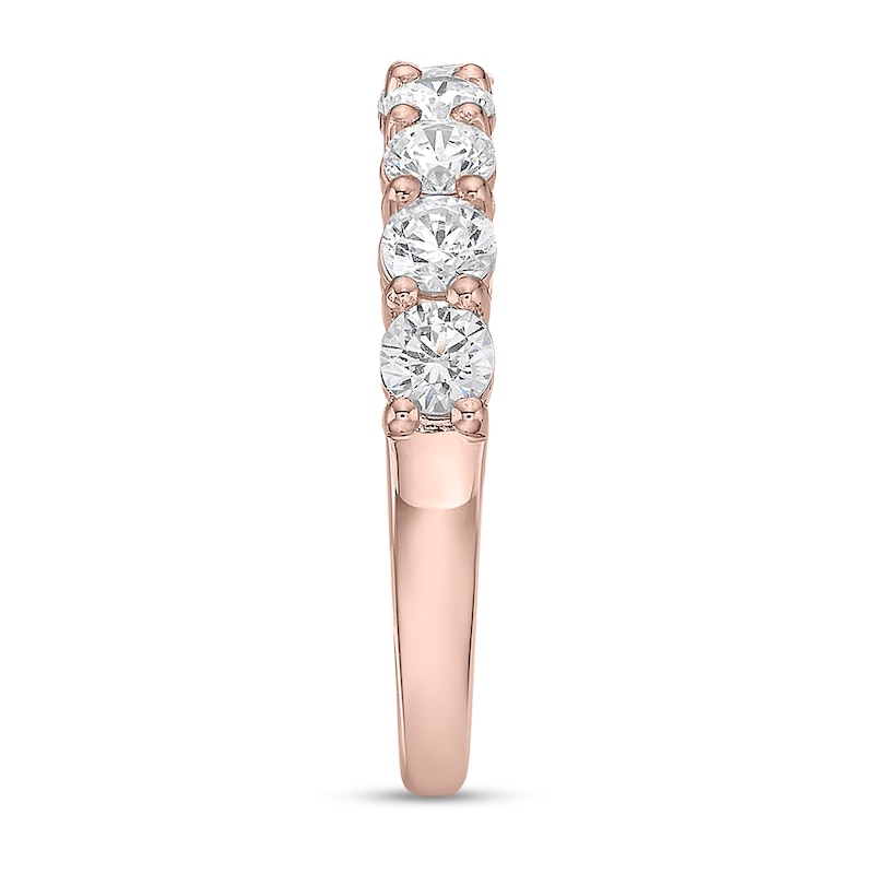 Main Image 2 of 1-1/4 CT. T.W. Diamond Nine Stone Band in 10K Rose Gold (I/I2)