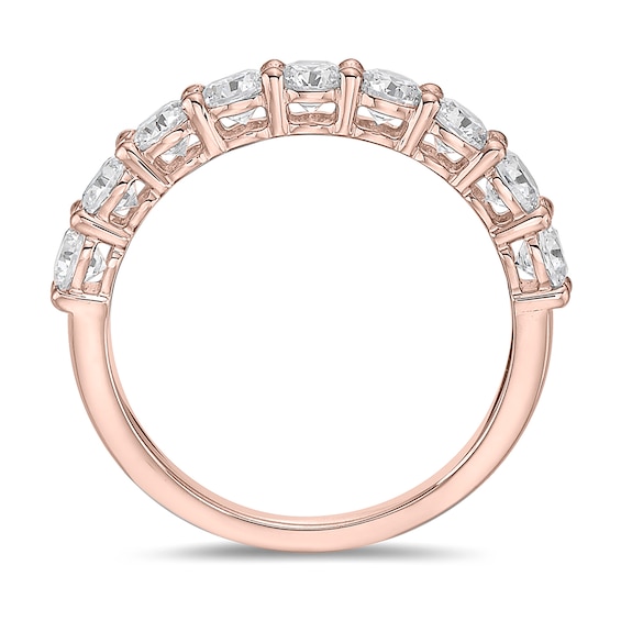 1-1/4 CT. T.w. Diamond Nine Stone Band in 10K Rose Gold (I/I2)