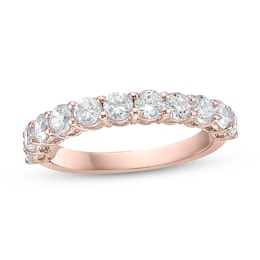 1-1/4 CT. T.W. Diamond Eleven Stone Band in 10K Rose Gold (I/I2)