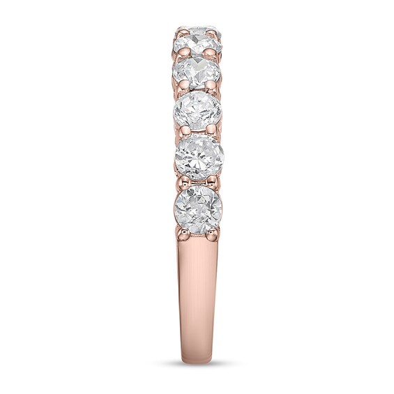1-1/4 CT. T.w. Diamond Eleven Stone Band in 10K Rose Gold (I/I2)