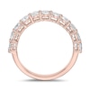 Thumbnail Image 3 of 1-1/4 CT. T.W. Diamond Eleven Stone Band in 10K Rose Gold (I/I2)