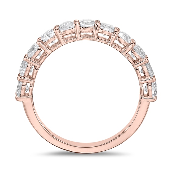 1-1/4 CT. T.w. Diamond Eleven Stone Band in 10K Rose Gold (I/I2)