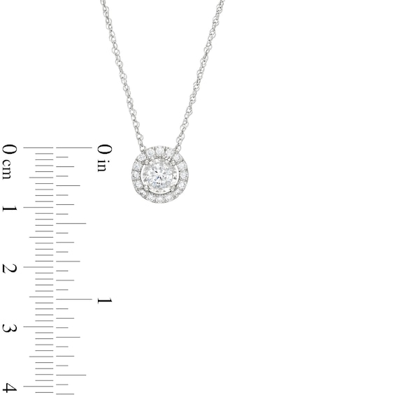 1 CT. T.w. Certified Lab-Grown Diamond Frame Pendant and Stud Earrings Set in 10K White Gold (I/I1)