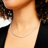 Thumbnail Image 1 of 3 CT. T.W. Certified Lab-Created Diamond Tennis Necklace in 10K White Gold (I/I1)