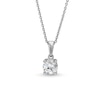 Thumbnail Image 0 of 1/2 CT. Certified Lab-Created Diamond Solitaire Pendant in 14K White Gold (I/SI2)